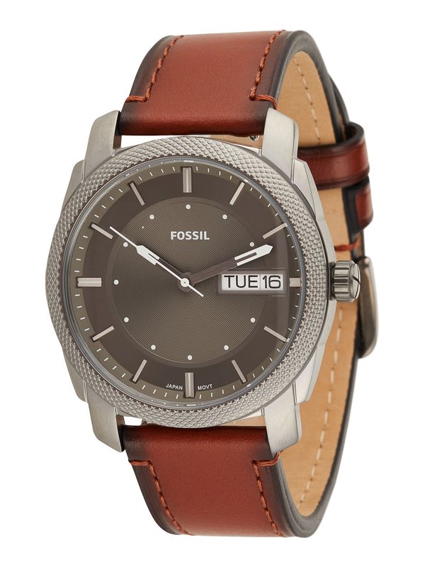 FOSSIL FOSSIL Аналогов часовник  кафяво / тъмнокафяво / тъмносиво / бяло