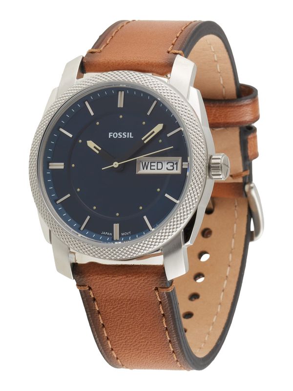 FOSSIL FOSSIL Аналогов часовник  морскосиньо / кафяво / сребърно