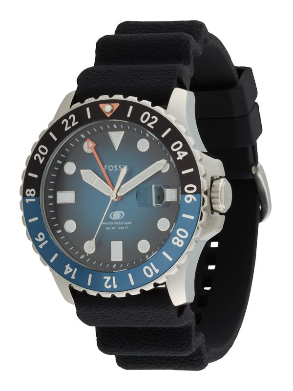 FOSSIL FOSSIL Аналогов часовник  сапфирено синьо / черно / сребърно
