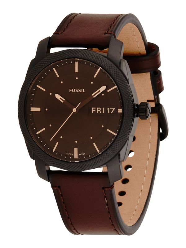 FOSSIL FOSSIL Аналогов часовник  сепия / черно