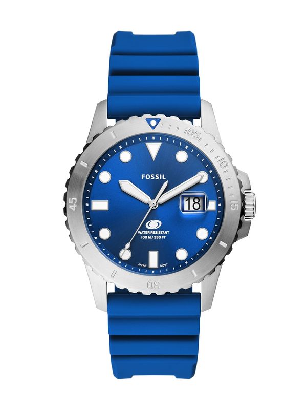FOSSIL FOSSIL Аналогов часовник  синьо / сребърно / бяло