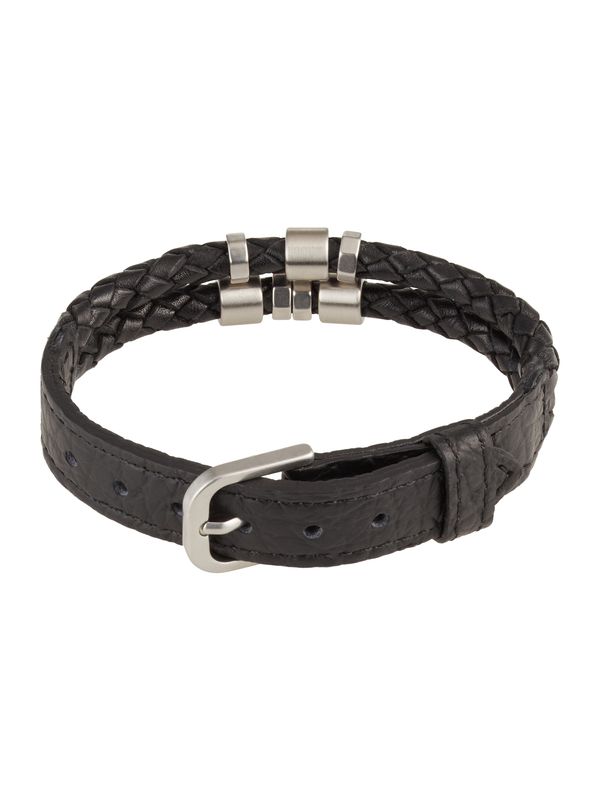 FOSSIL FOSSIL Гривна  черно / сребърно