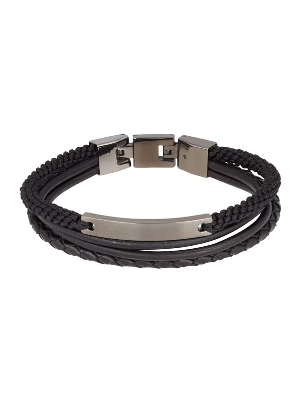 FOSSIL FOSSIL Гривна  черно / сребърно