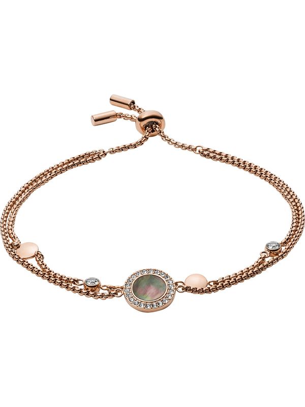 FOSSIL FOSSIL Гривна  розово злато / зелено / сребърно