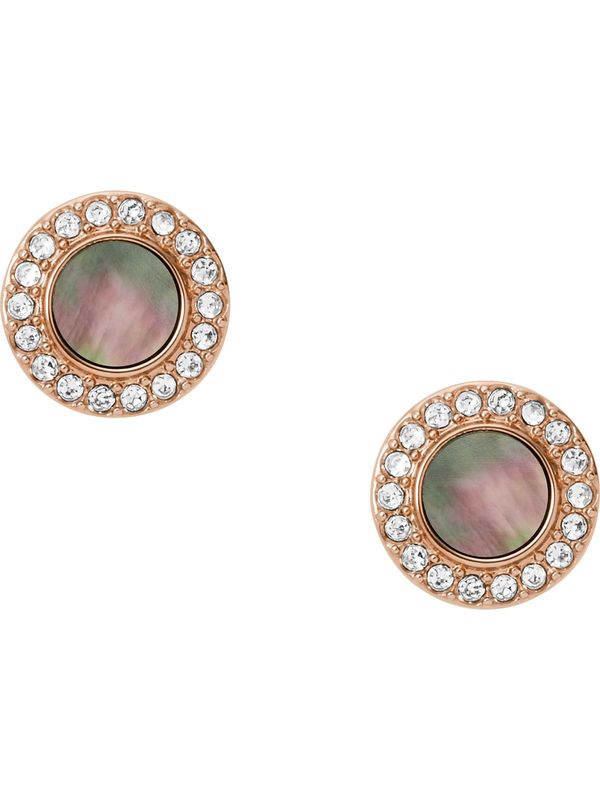 FOSSIL FOSSIL Обеци  бронз / тъмнозелено / розово