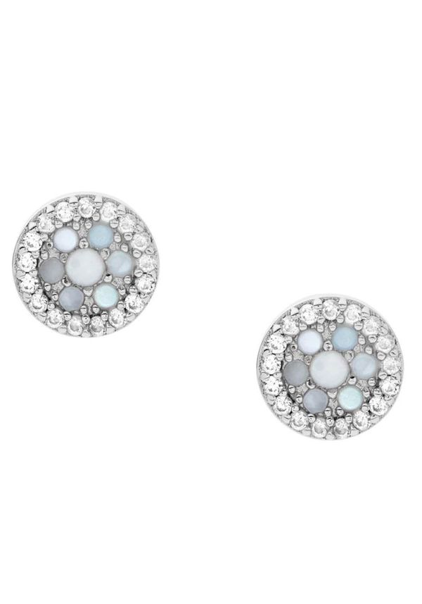 FOSSIL FOSSIL Обеци  светлосиньо / сребърно