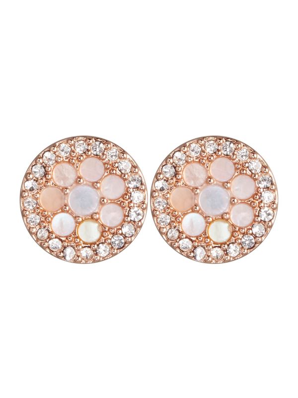 FOSSIL FOSSIL Обеци 'VINTAGE GLITZ'  розово злато / бледорозово / бяло