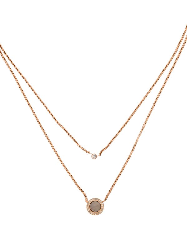 FOSSIL FOSSIL Верижка 'JF02953791'  розово злато / прозрачно