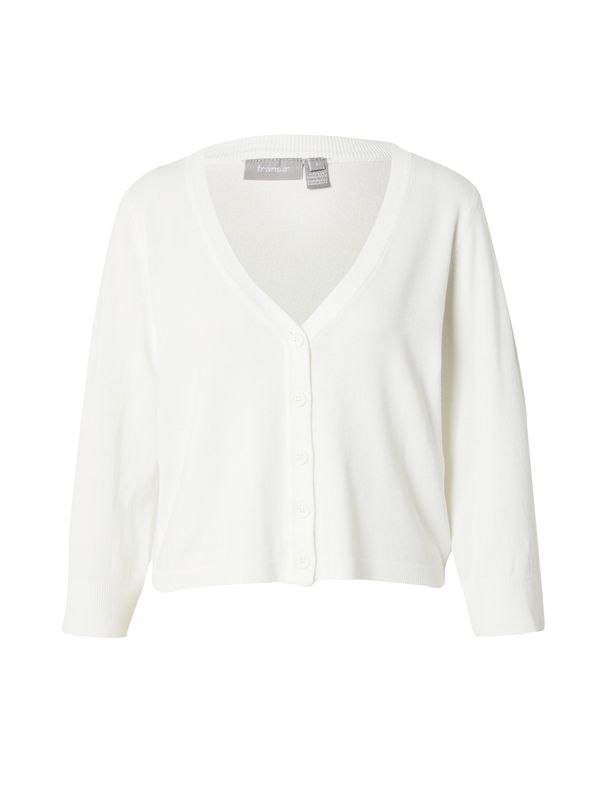 Fransa Fransa Плетена жилетка 'CLIA'  бяло