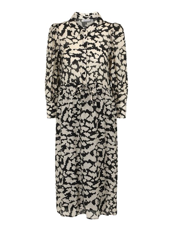 Fransa Fransa Рокля тип риза 'ILLA'  светлосиво / черно