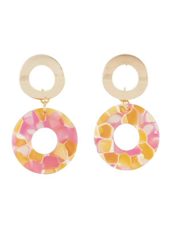 Fräulein Wunder Fräulein Wunder Обеци 'Adua'  пастелно жълто / бледорозово / бяло