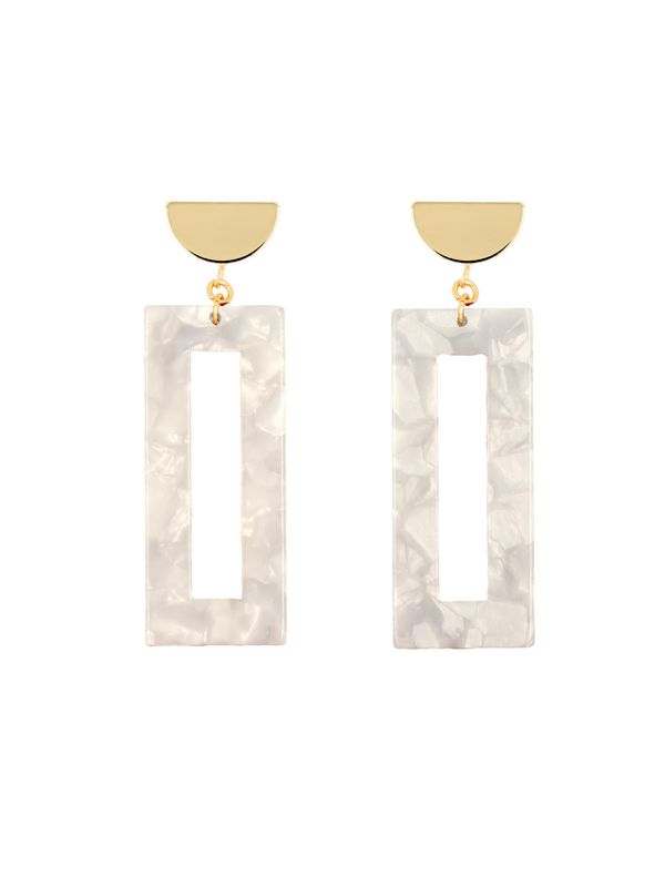 Fräulein Wunder Fräulein Wunder Обеци 'Akane'  злато / бяло