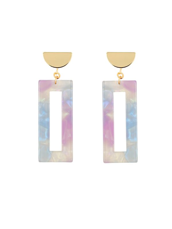 Fräulein Wunder Fräulein Wunder Обеци 'Akane'  злато / пъстро