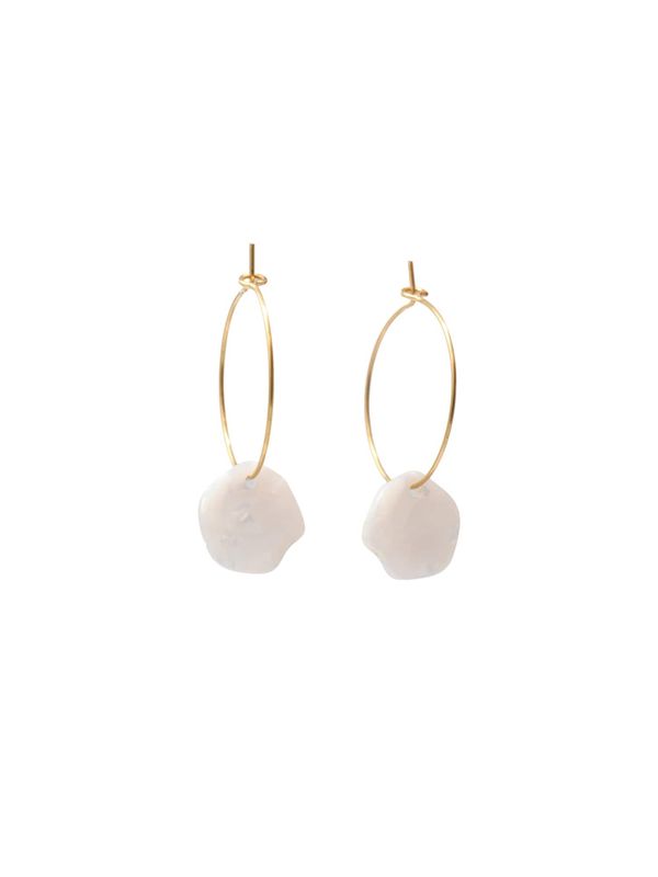 Fräulein Wunder Fräulein Wunder Обеци 'Alice'  злато / бяло