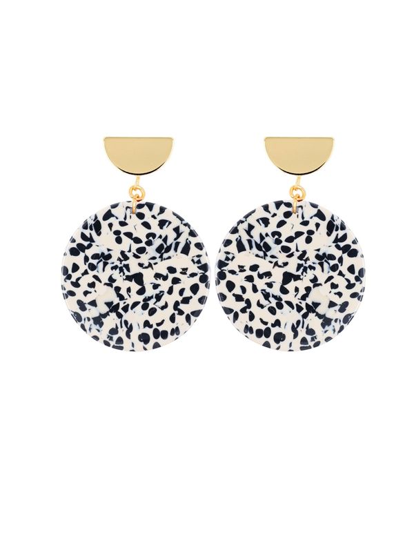 Fräulein Wunder Fräulein Wunder Обеци 'Amal'  бежово / черно / бяло