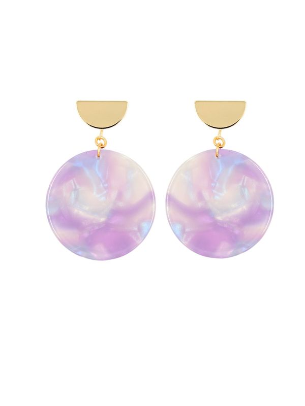 Fräulein Wunder Fräulein Wunder Обеци 'Amal'  злато / лилав