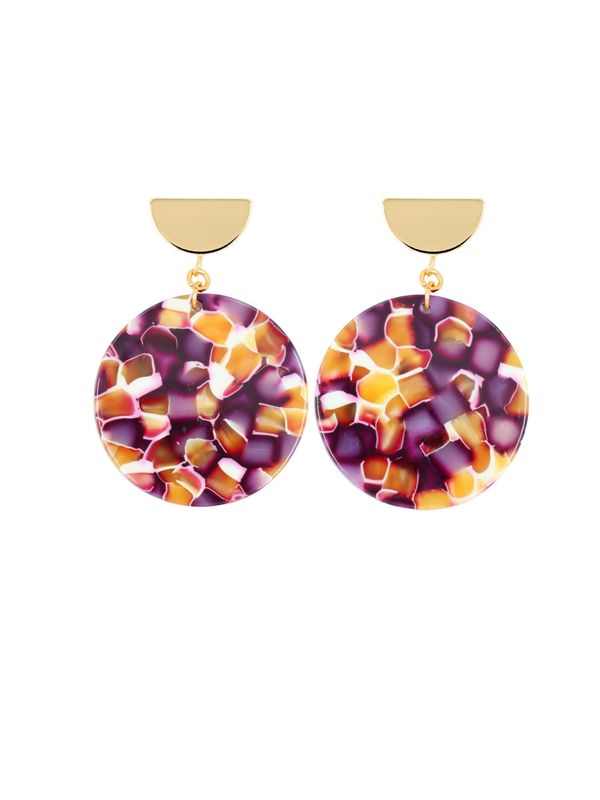 Fräulein Wunder Fräulein Wunder Обеци 'Amal'  злато / пъстро