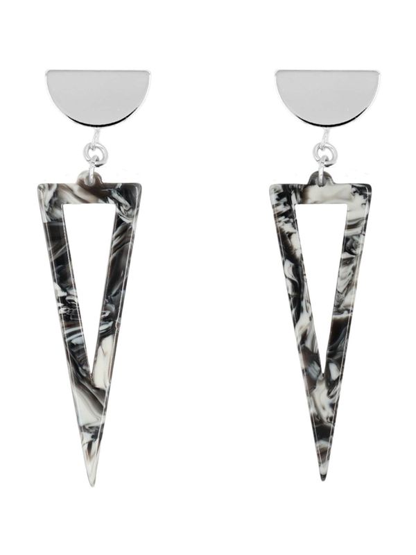 Fräulein Wunder Fräulein Wunder Обеци  черно / сребърно / бяло