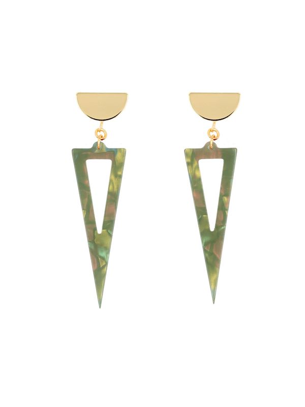 Fräulein Wunder Fräulein Wunder Обеци  синьо / жълто / злато / зелено