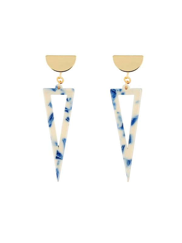 Fräulein Wunder Fräulein Wunder Обеци  синьо / злато