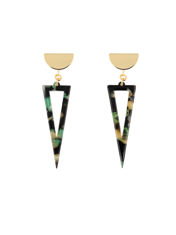 Fräulein Wunder Fräulein Wunder Обеци  злато / зелено / пъстро