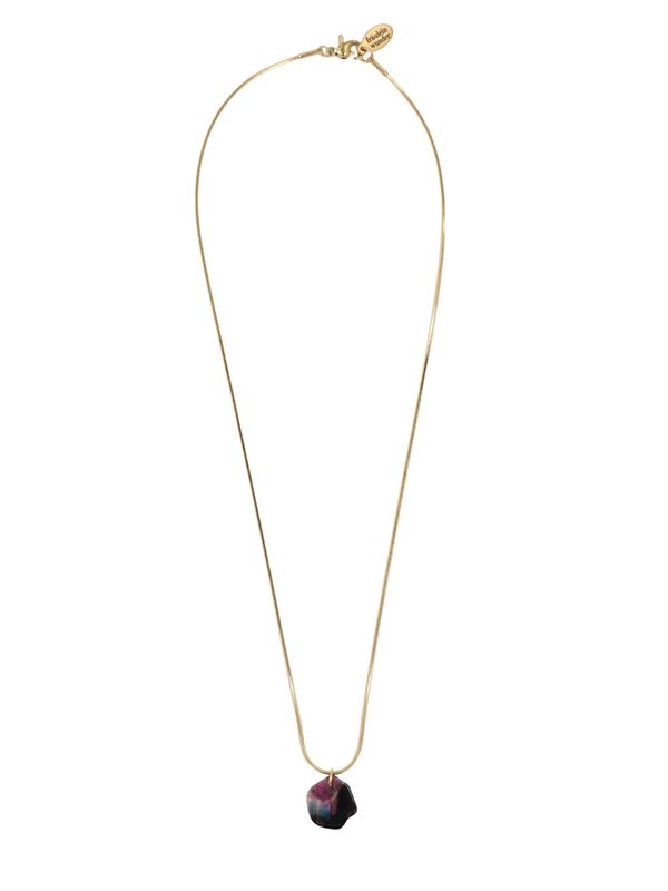 Fräulein Wunder Fräulein Wunder Верижка 'Alice'  злато / патладжан