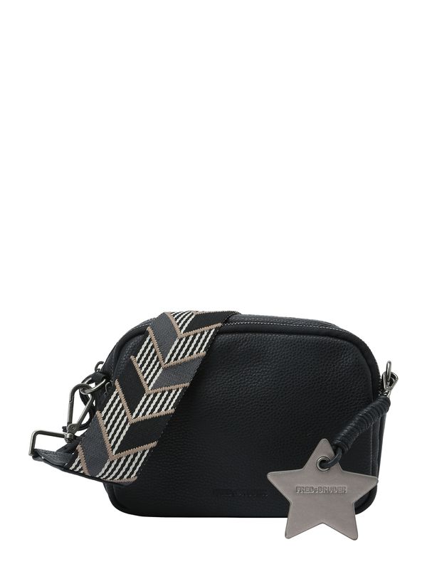 FREDsBRUDER FREDsBRUDER Чанта с презрамки 'Joy'  черно / сребърно