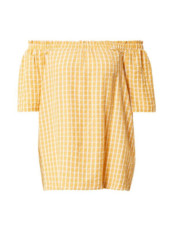 Freequent Freequent Блуза  жълто / бяло