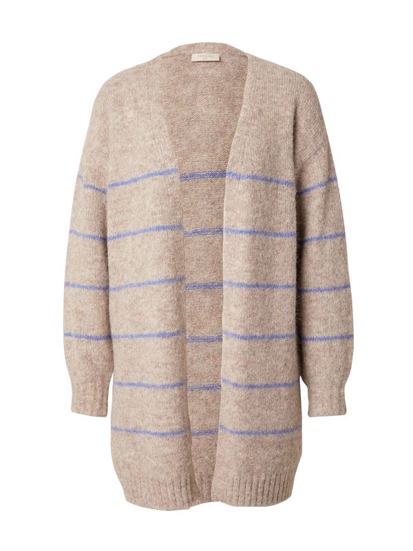 Freequent Freequent Плетена жилетка 'LOUISA'  бежово меланж / синьо