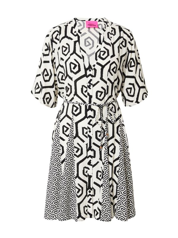 Frogbox Frogbox Рокля тип риза  черно / бяло