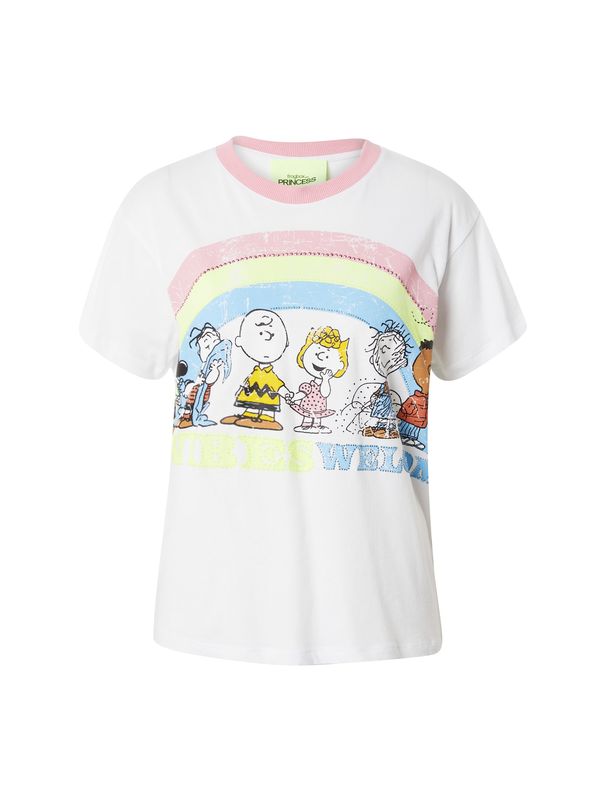 Frogbox Frogbox Тениска 'Peanuts'  светлосиньо / жълто / бледорозово / бяло