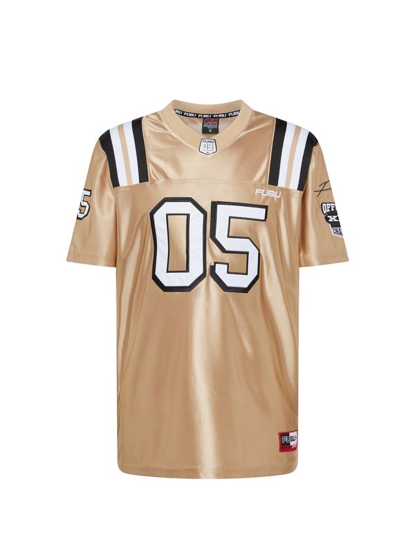 FUBU FUBU Тениска  цвят "пясък" / черно / бяло