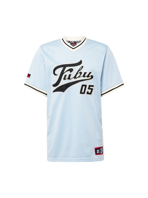 FUBU FUBU Тениска  кремаво / светлосиньо / черно