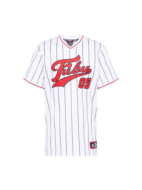 FUBU FUBU Тениска 'Varsity'  нейви синьо / червено / бяло