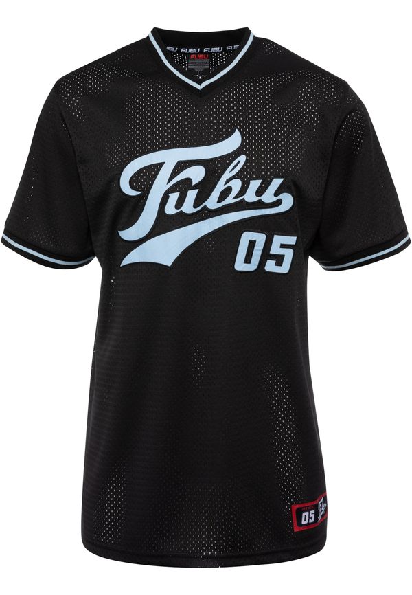 FUBU FUBU Тениска 'Varsity'  светлосиньо / черно