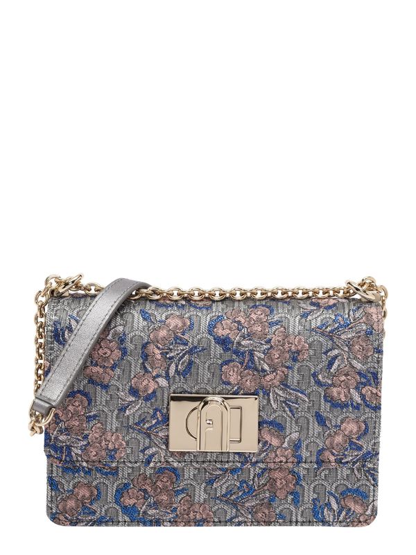FURLA FURLA Чанта с презрамки '1927 MINI'  синьо / сиво / бледорозово / сребърно