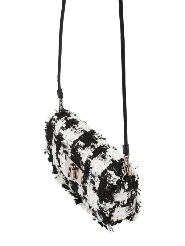 FURLA FURLA Чанта с презрамки  черно / бяло