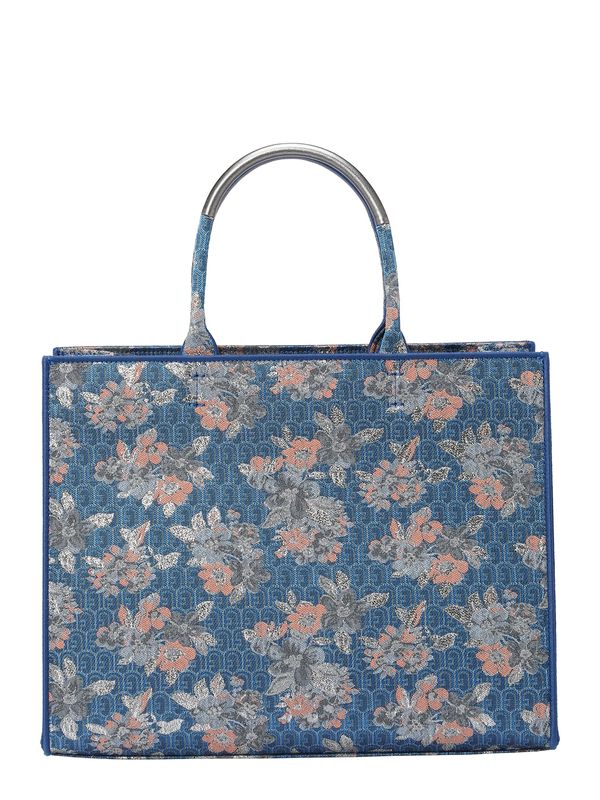 FURLA FURLA "Чанта тип ""Shopper""" 'OPPORTUNITY'  нейви синьо / сиво / оранжево