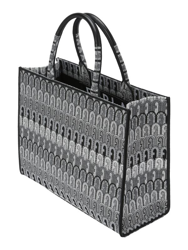 FURLA FURLA "Чанта тип ""Shopper""" 'Opportunity'  сиво / светлосиво / черно