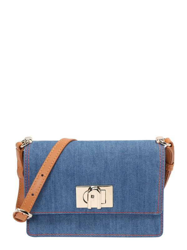 FURLA FURLA Чанта за през рамо тип преметка '1927'  син деним / карамел