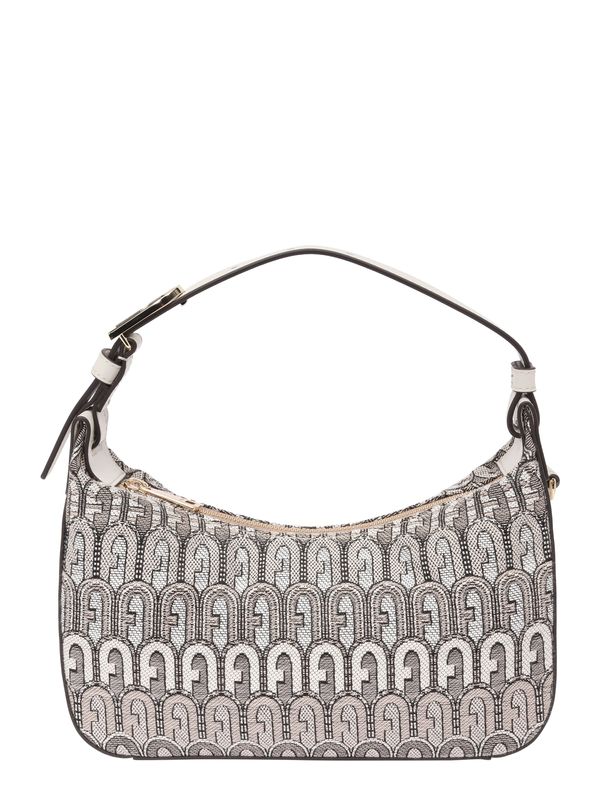 FURLA FURLA Дамска чанта 'Flow S'  екрю / черно / мръсно бяло