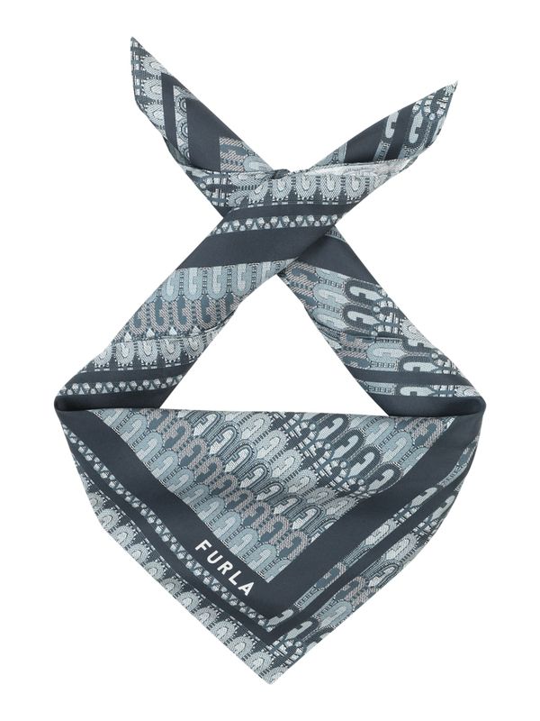 FURLA FURLA Кърпи 'TORTONA CARRE'  светлосиньо / тъмносиво