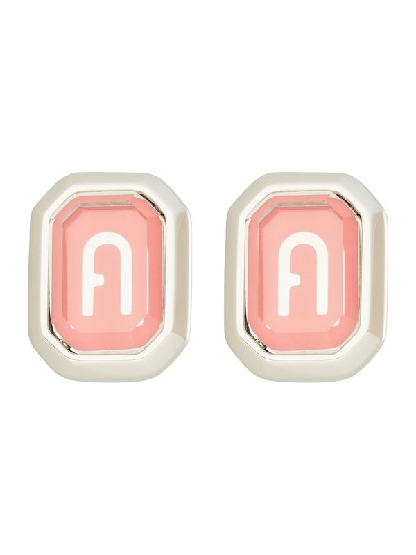 FURLA FURLA Обеци  бледорозово / сребърно