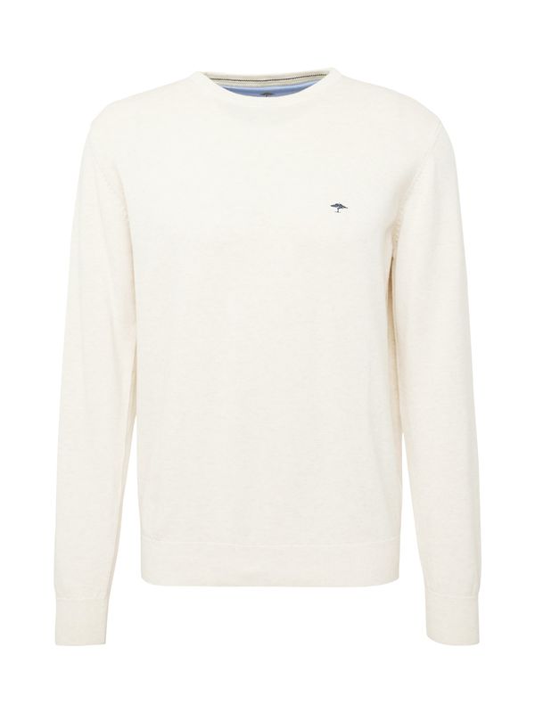 FYNCH-HATTON FYNCH-HATTON Пуловер  морскосиньо / естествено бяло