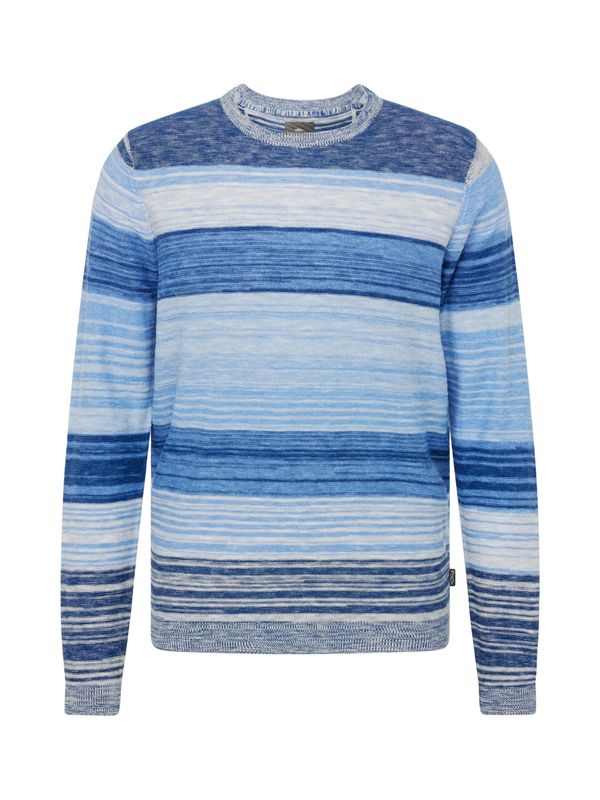 FYNCH-HATTON FYNCH-HATTON Пуловер  нейви синьо / пастелно синьо / светлосиньо / синьо меланж