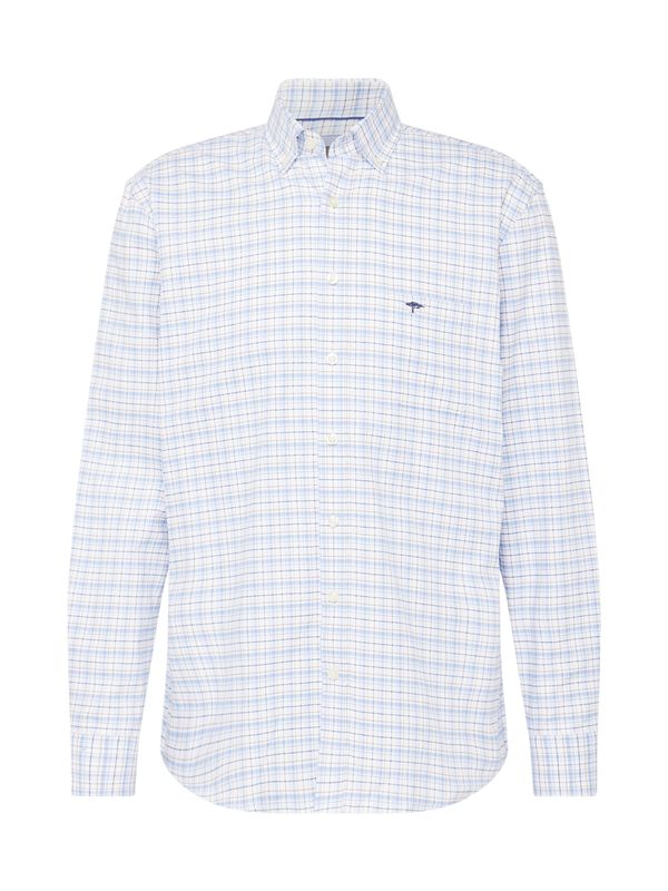 FYNCH-HATTON FYNCH-HATTON Риза  аквамарин / тъмносиньо / бяло