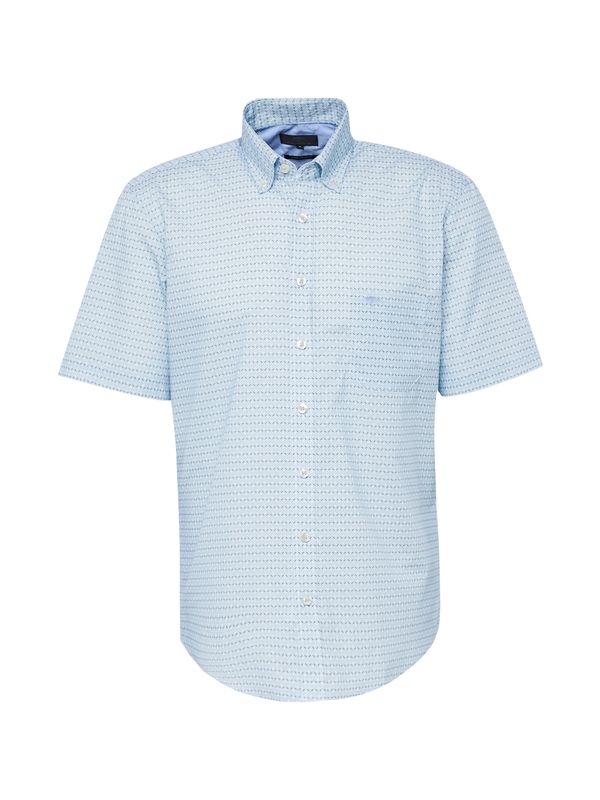 FYNCH-HATTON FYNCH-HATTON Риза  кремаво / светлосиньо / маслина