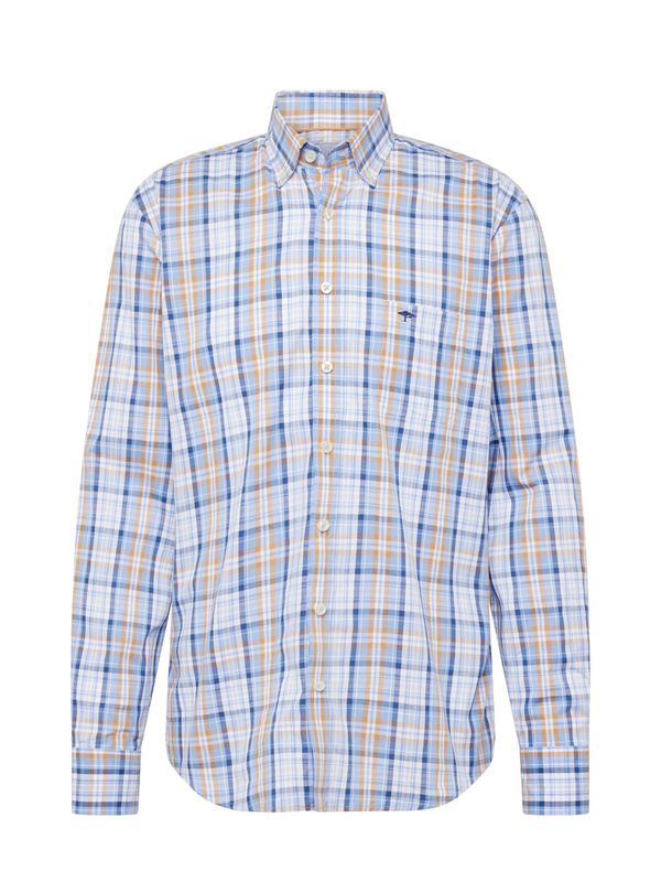 FYNCH-HATTON FYNCH-HATTON Риза  небесносиньо / светлокафяво / бяло