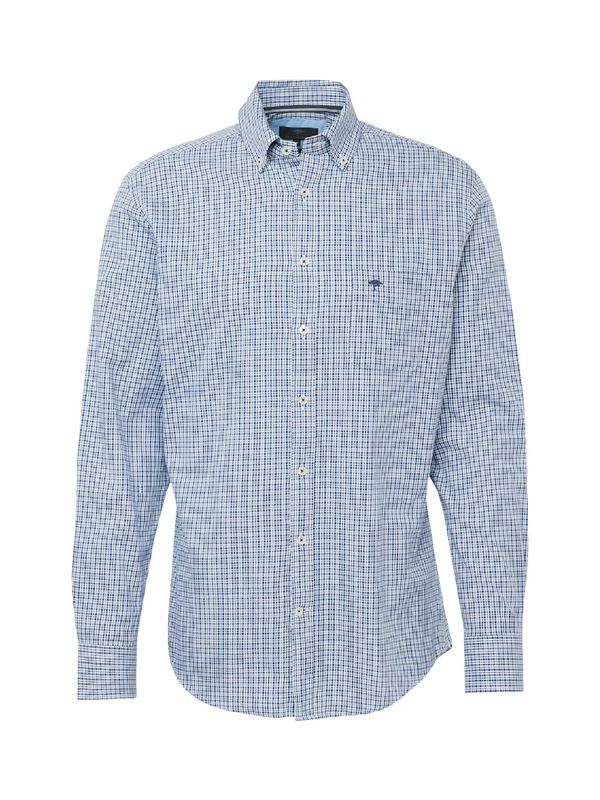 FYNCH-HATTON FYNCH-HATTON Риза 'Seasonal Combi Check'  синьо / нейви синьо / бяло