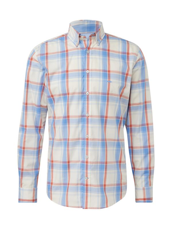 FYNCH-HATTON FYNCH-HATTON Риза  шампанско / светлосиньо / червено